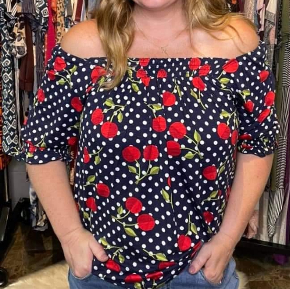 Lularoe Lily Square Neck Peasant Top Medium